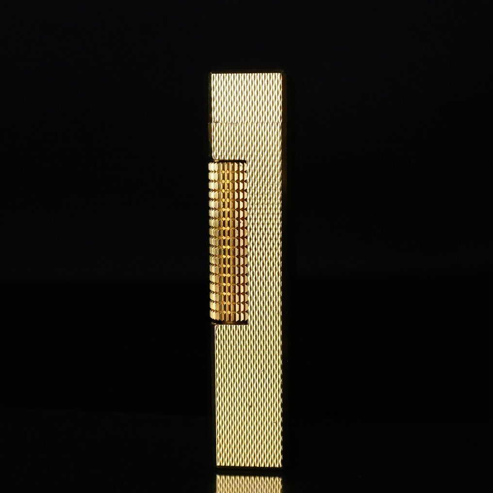 Dunhill - Barley Pattern Rollagas Lighter - Sans prix de réserve - Briquet - Plaqué or #2.1