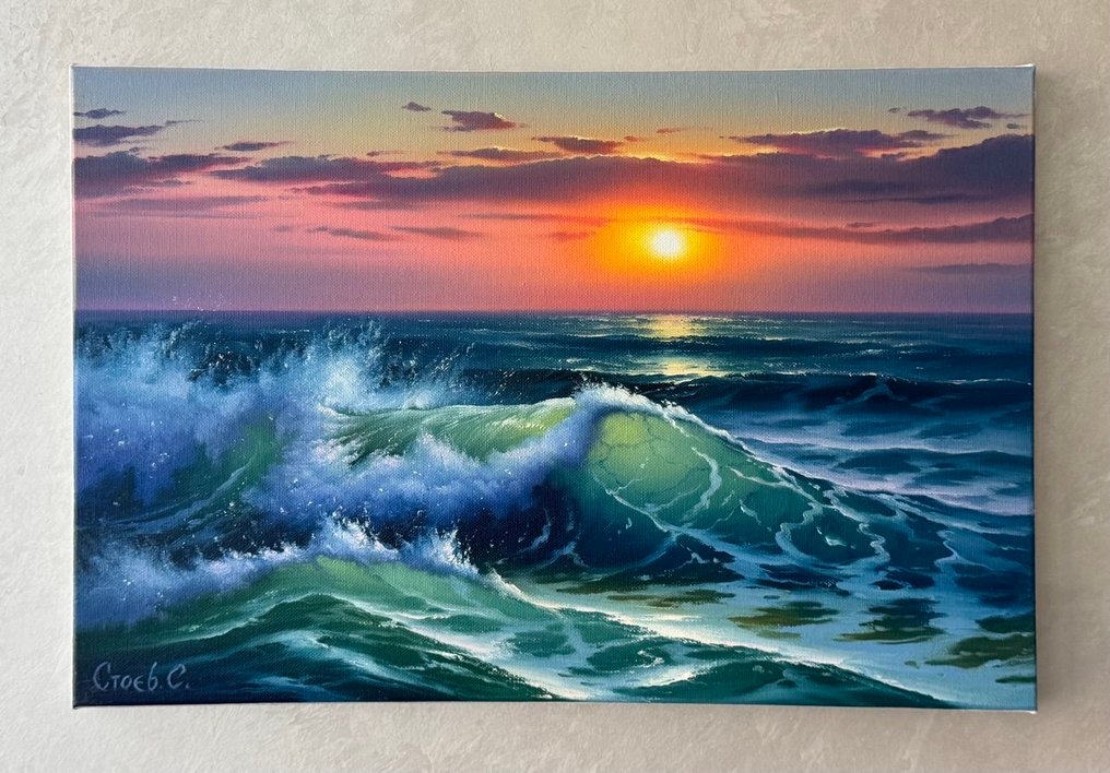 Stoev Serhii (1971) - Burst of waves #4.3