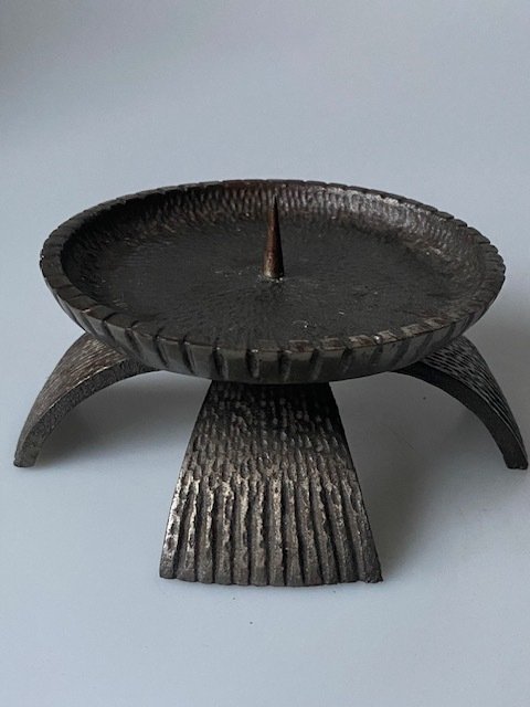 复古野兽派蜡烛台 - 铁（铸／锻） - 日本 - 1960-1970 #1.0