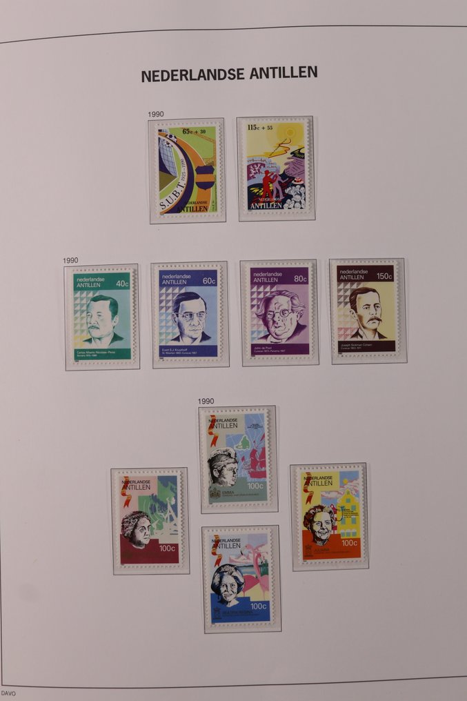 Antilele Olandeze 1990/2010 - Colecție avansată DAVO LX, album de pretipărire + casetă - fără preț minim #2.1