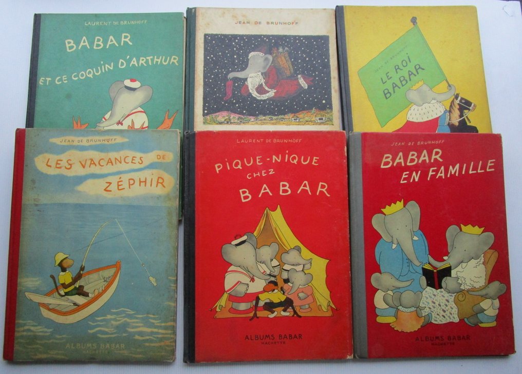 Babar - 6x C - EO/Ré - 6 Album - 1949/1950 #1.0