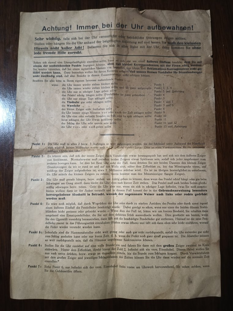 Zegar stołowy z wahadłem - Drewno, Mosiądz - 1930-1940 #3.2