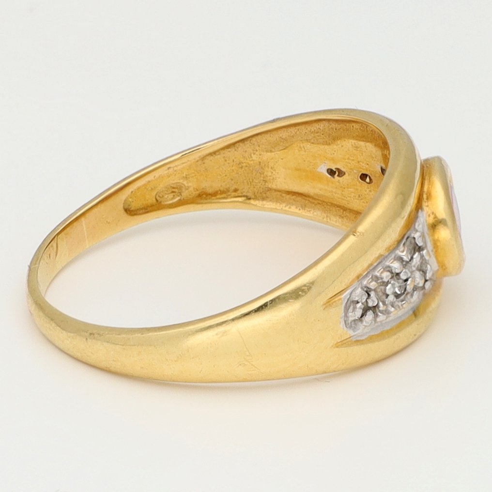 Δαχτυλίδι - 18 καράτια Λευκός χρυσός, Κίτρινο χρυσό Διαμάντι (Φυσικό) - Robijn #4.3