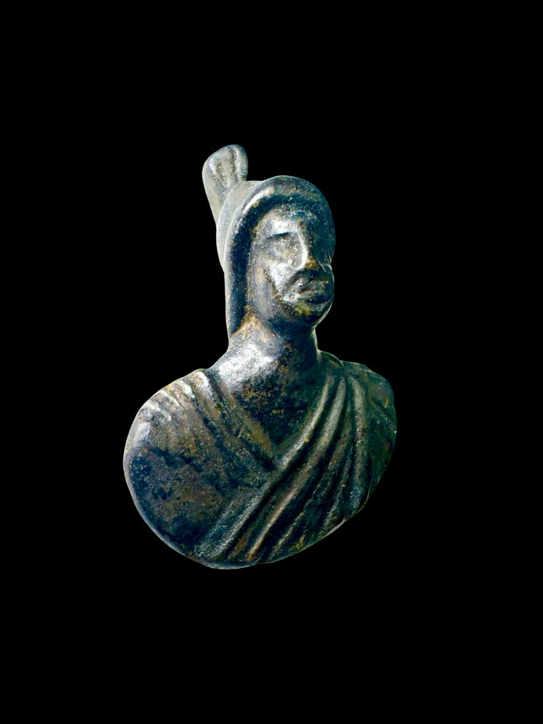 古罗马 黄铜色 半身像 - 42 mm #1.0