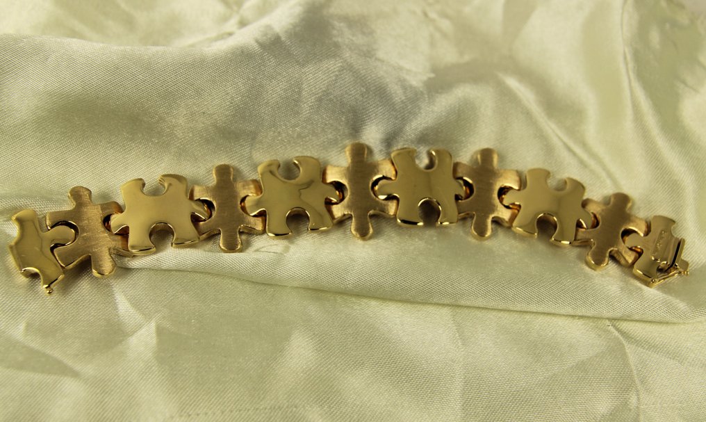 Designer jewellery - Bracelet - 18 carats Or jaune - Bracciale puzzle Rababrama #2.1
