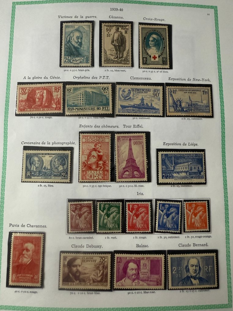 Frankrijk - Yvert 419/450 'Jaar 1939' en in nieuw ** en * - TB #1.0