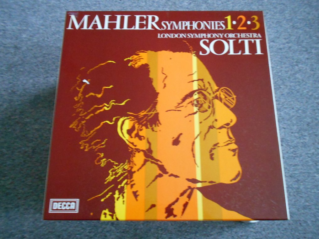 Mahler - Decca, 3 Boxsets; Mahler Symphonies 1-9, CSO, Solti, 14 lps - 多個標題 - LP 專輯(多個) - 立體聲 - 1969 #1.0