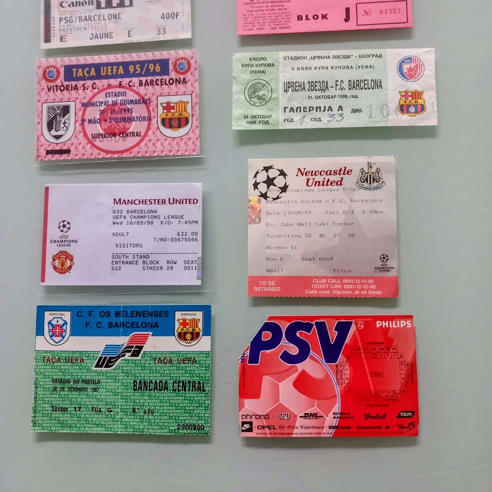 巴塞隆納足球俱樂部 - 歐洲冠軍聯賽 - 賽事紀念品, 門票  #2.1