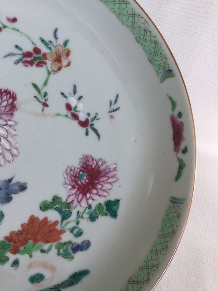 Qing Dynastie - Porseleinen bord met mooie florale beschilderingen - Μπολ - Πορσελάνη #4.3