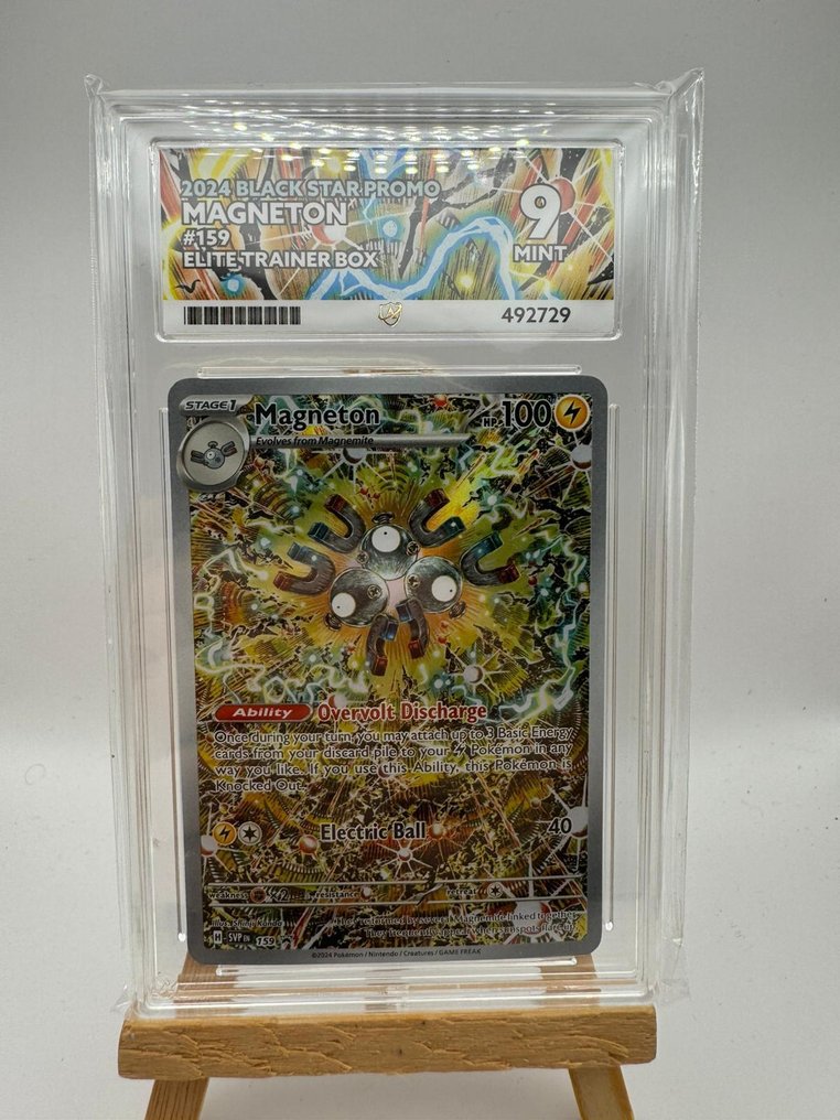 Pokémon - 1 Graded card - Magneton #159 促销卡, 压膜, 完整艺术 - ACE 9 - Various sets #1.0