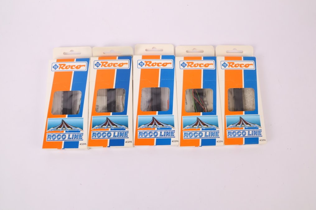Roco H0 - 40295/40296 - Modeltog skinner (5) - Fem elektriske skifteanlæg RocoLine #1.0
