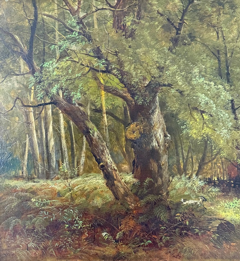 Paul H Ellis (act. 1882-1908) - The skirts of the forest #3.2