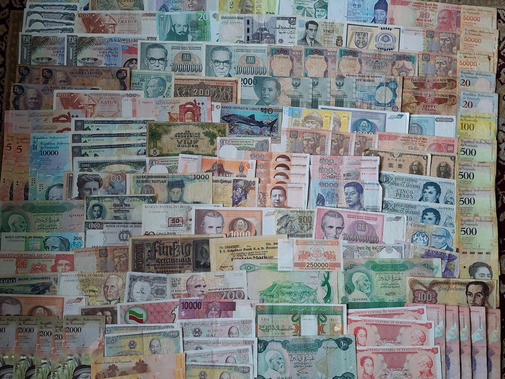 世界. - 126 banknotes / coupons - various dates  (沒有保留價) #1.0