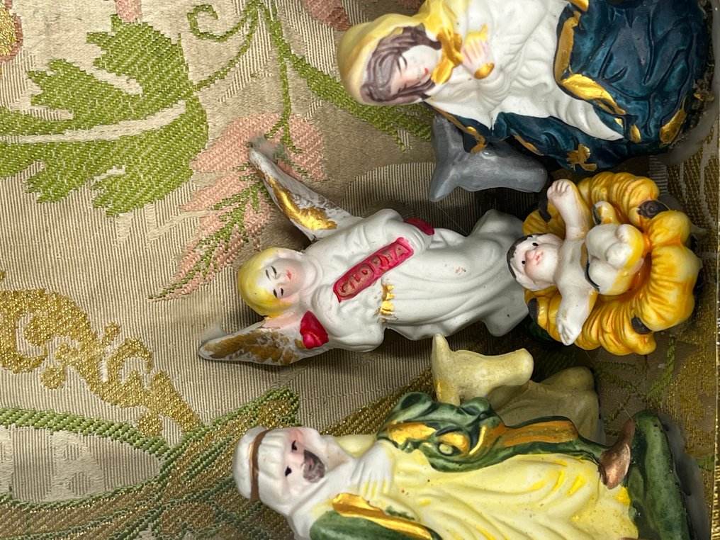 Σκηνή γέννησης - Μετάξι - Belen, ύφασμα, μετάξι. #4.3