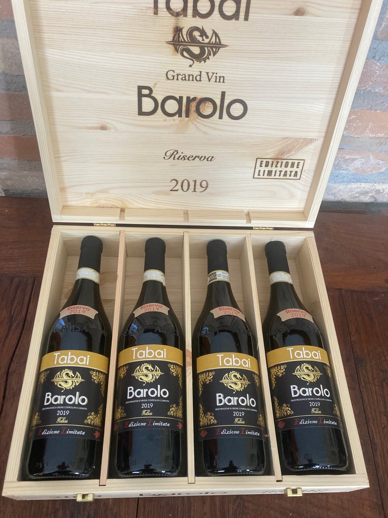2019 Tabai - Edizione Limitata Numerata - Barolo Riserva - 4 Bouteilles (0,75 L) #4.3