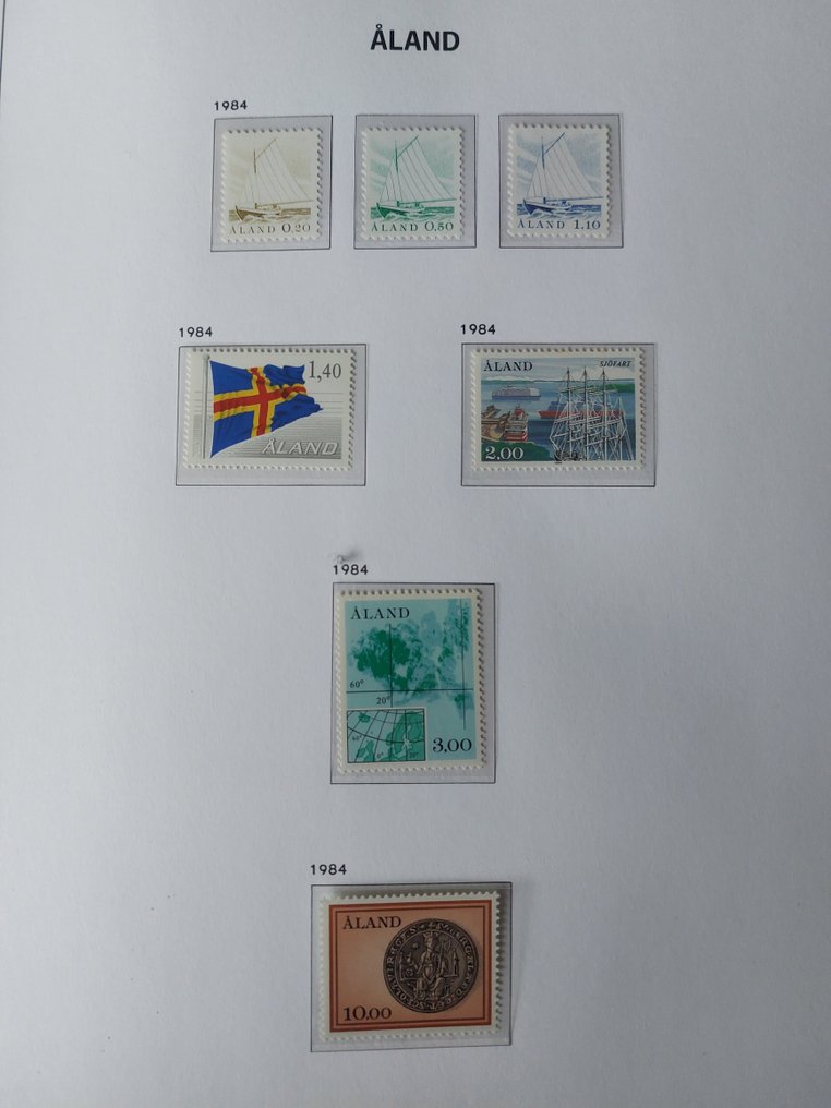 Insulele Åland 1984/2013 - Colecție postfrisă completă în albumul de lux Davo. #1.0