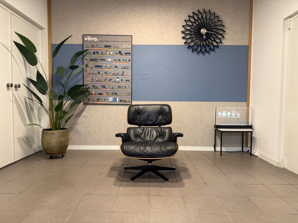 Vitra - Charles & Ray Eames - Șezlong canapea - Model 670 & 671 - Piele, Lemn de trandafir, Aluminiu #2.1