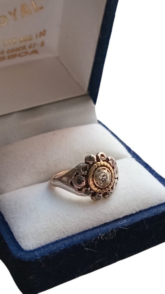 χωρίς τιμή ασφαλείας - Δαχτυλίδι - 19,2 kt. Κίτρινο χρυσό - 0.50ct. tw. Διαμάντι (Φυσικού χρώματος) #2.1