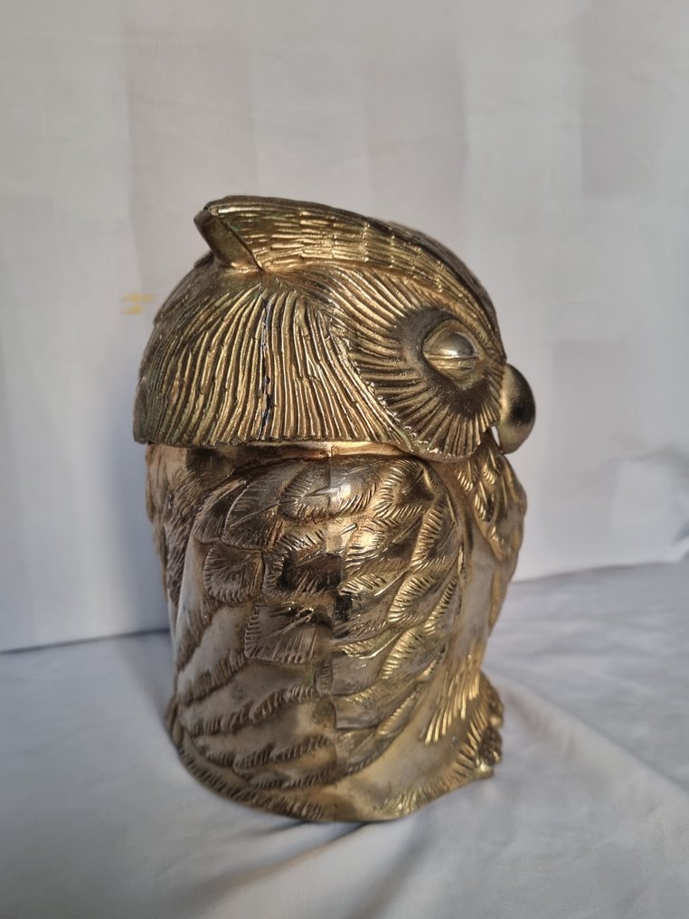 Isspand - ugler - guldmetal #1.0