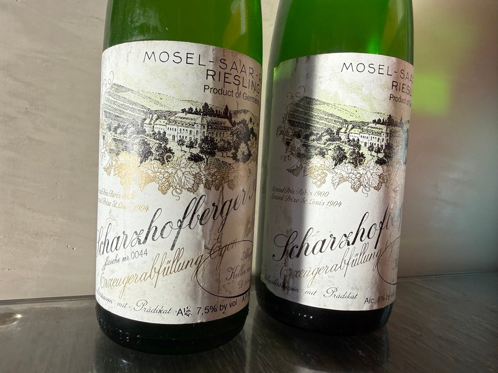 1999 , 2009 Egon Muller Scharzhofberger Riesling Auslese - Mosel-Saar-Ruwer Auslese - 2 Demi bouteilles (0,375 l) #1.0