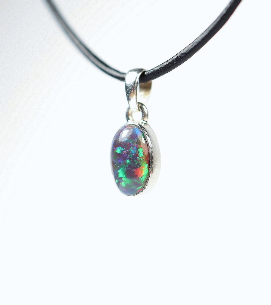 Schwarzer Chalama Opal 吊坠 / Cabochon / 新品- 1.06 g - (1) #2.1