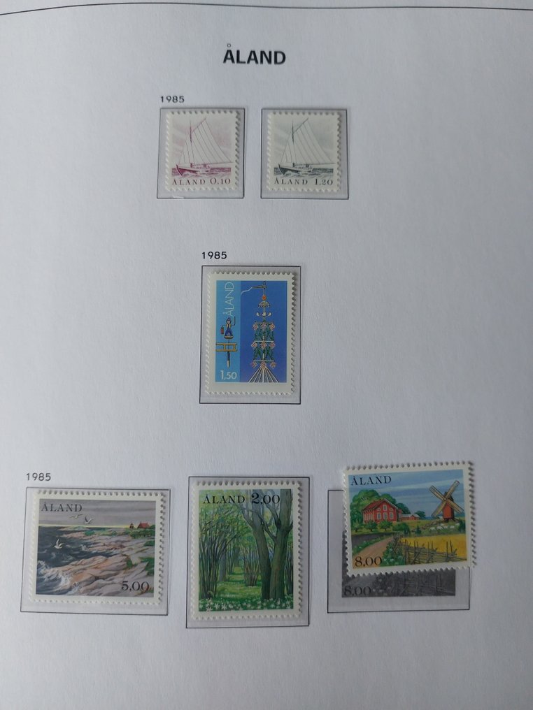 Insulele Åland 1984/2013 - Colecție postfrisă completă în albumul de lux Davo. #2.1