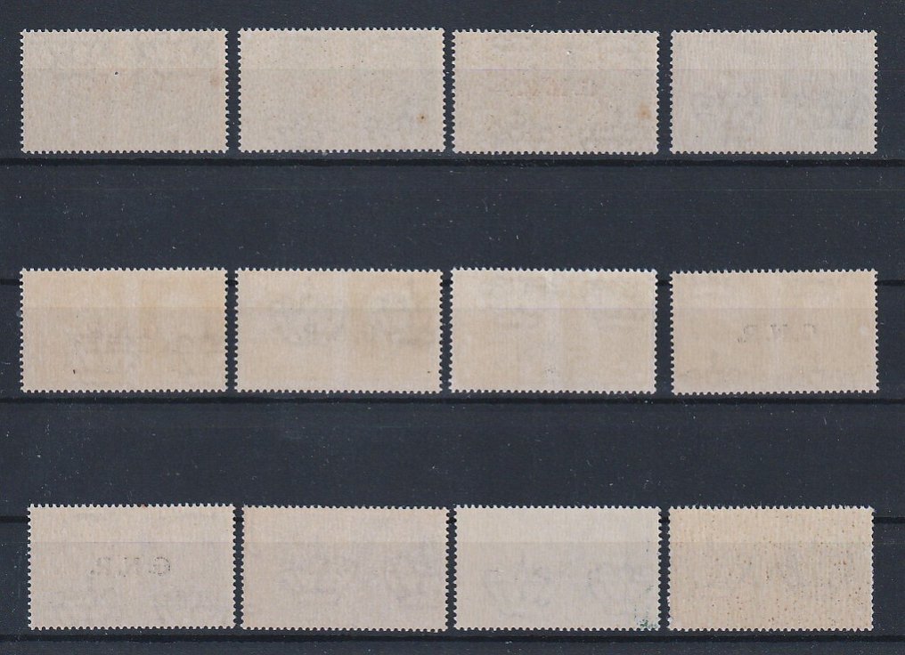 Italia Regno 1944 - R.S.I. 1944 Propaganda di guerra soprastampati serie completa nuova gomma integra MNH non verificata - Sassone numeri 13/24 #1.0