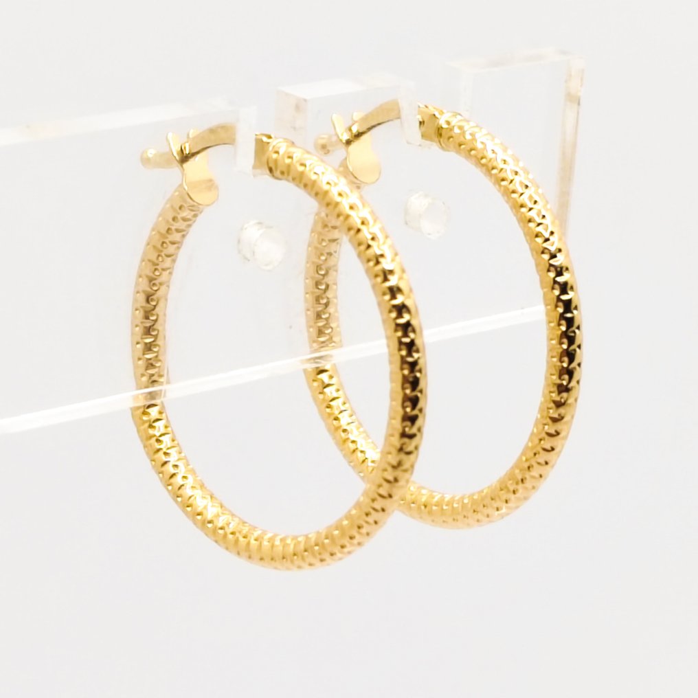 Nincs minimálár - Drop fülbevaló - 18 kt. Sárga arany #1.0