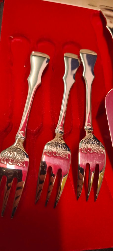 Robbe & Berking - Cake server (7) - Silverplated - 1970-1980, 1980-1990 #2.1