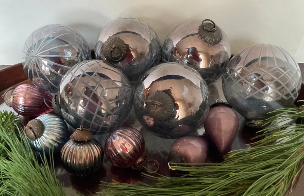 Julgranskulor (12) - Hexenballen - Glas, Metall #4.3