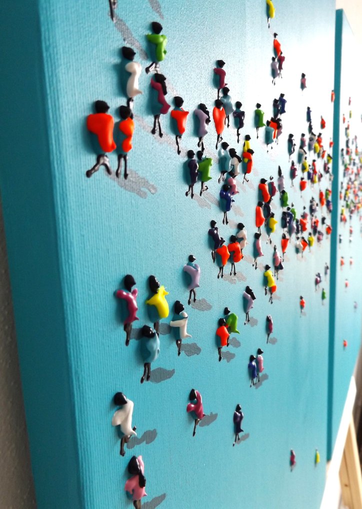 Alicja Ressa Alre - Crowd 3D XL DIPTYCH #1.0