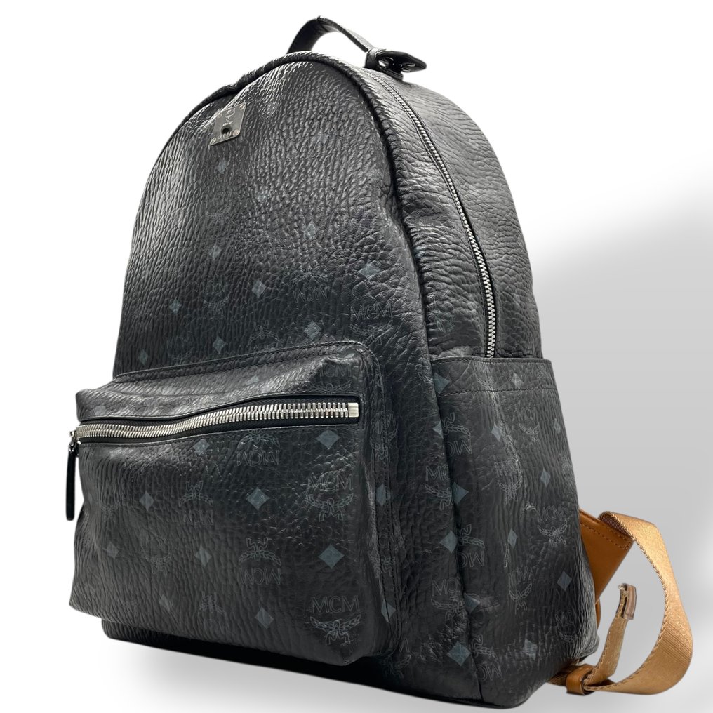 Mcm - MCM Visetos Monogram Leather Backpack - Backpack #1.0