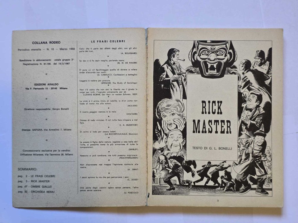 Collana Rodeo - Storia del West Nr. 9, 10, 12, 13 - 4 Comic - Πρώτη έκδοση - 1968 #4.3