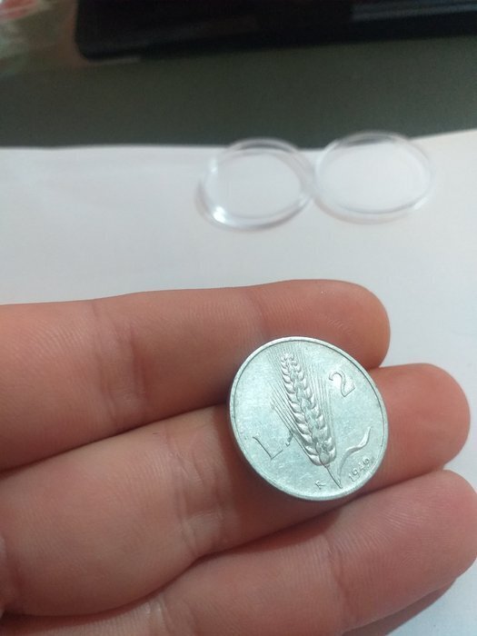 Olaszország, Köztársaság 2 Lire 1949 (2 monete) (Nincs minimálár) #4.3