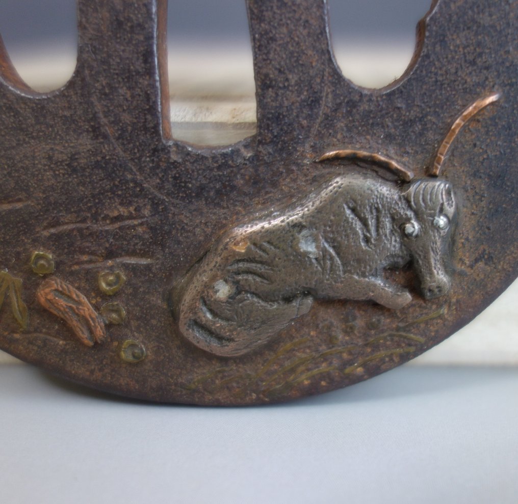 山羊柳 - 鐵（鑄／鍛） - 日本 - 江戶時代晚期 #1.0