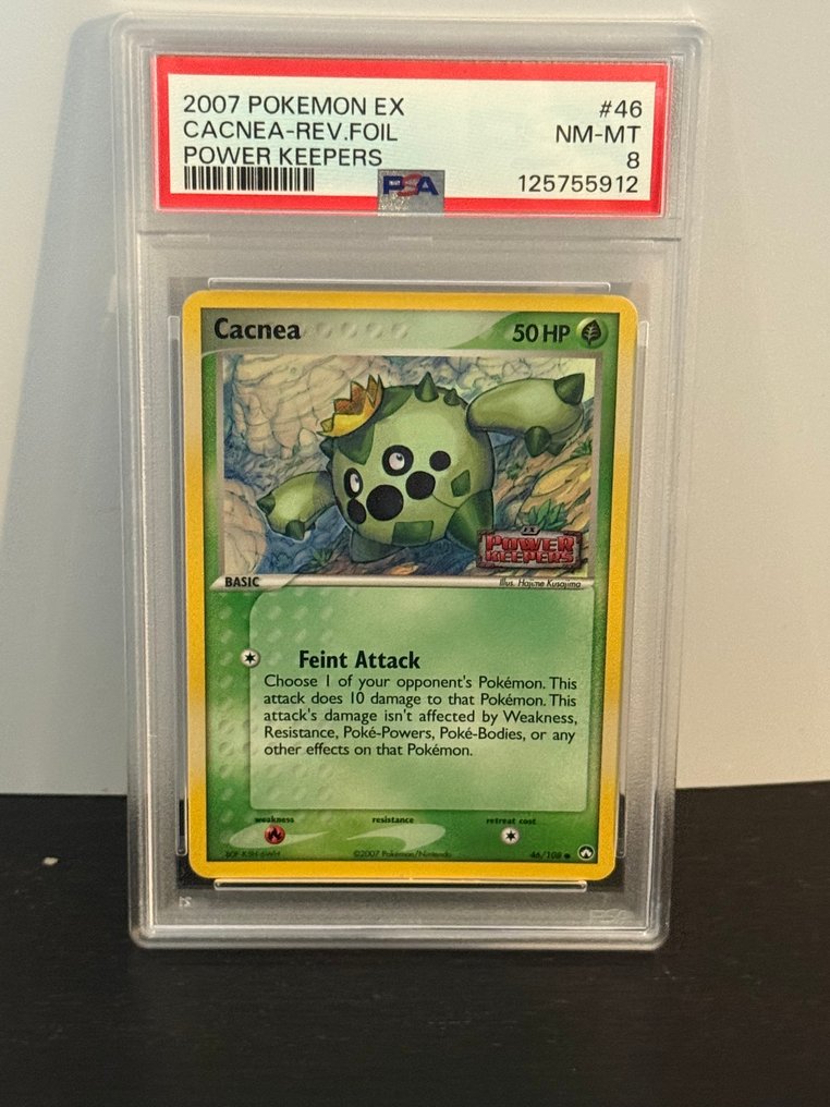 Pokémon - 1 Graded card - Cacnea 46 Foil, First edition - PSA 8 - EX #1.0