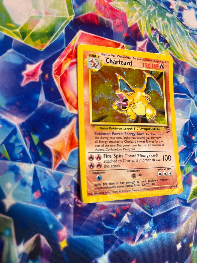 Pokémon - 1 Card - Charizard #4 Promo-kortti - WOTC - Base set 2 #2.1