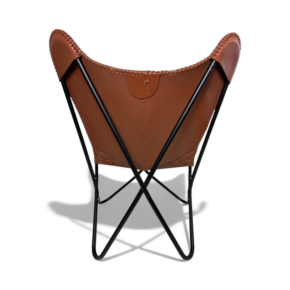 Poltrona - Sedia farfalla - Pelle, Metallo - Sedia farfalla #4.3