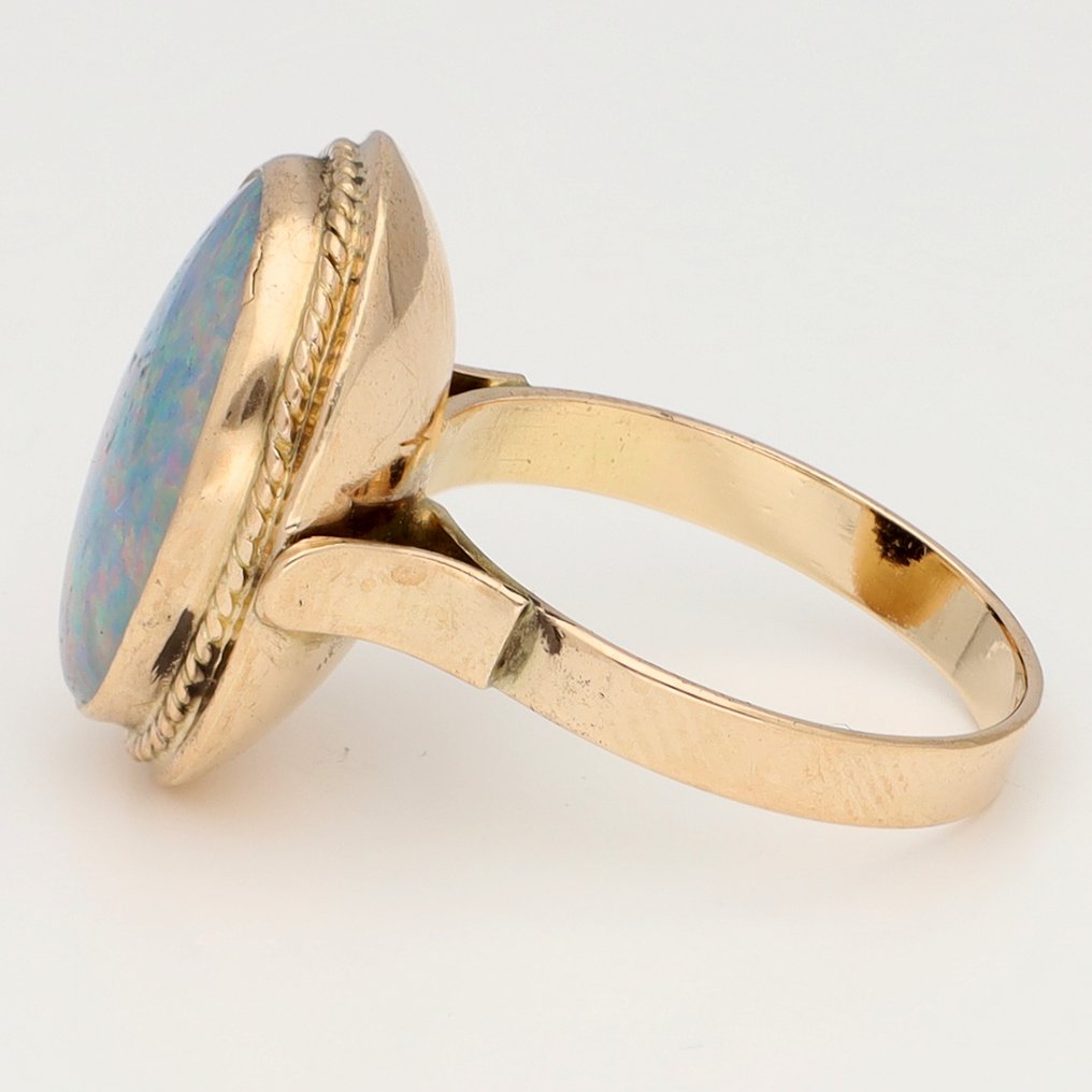 Bague - 14 carats Or jaune - Opaal #2.1