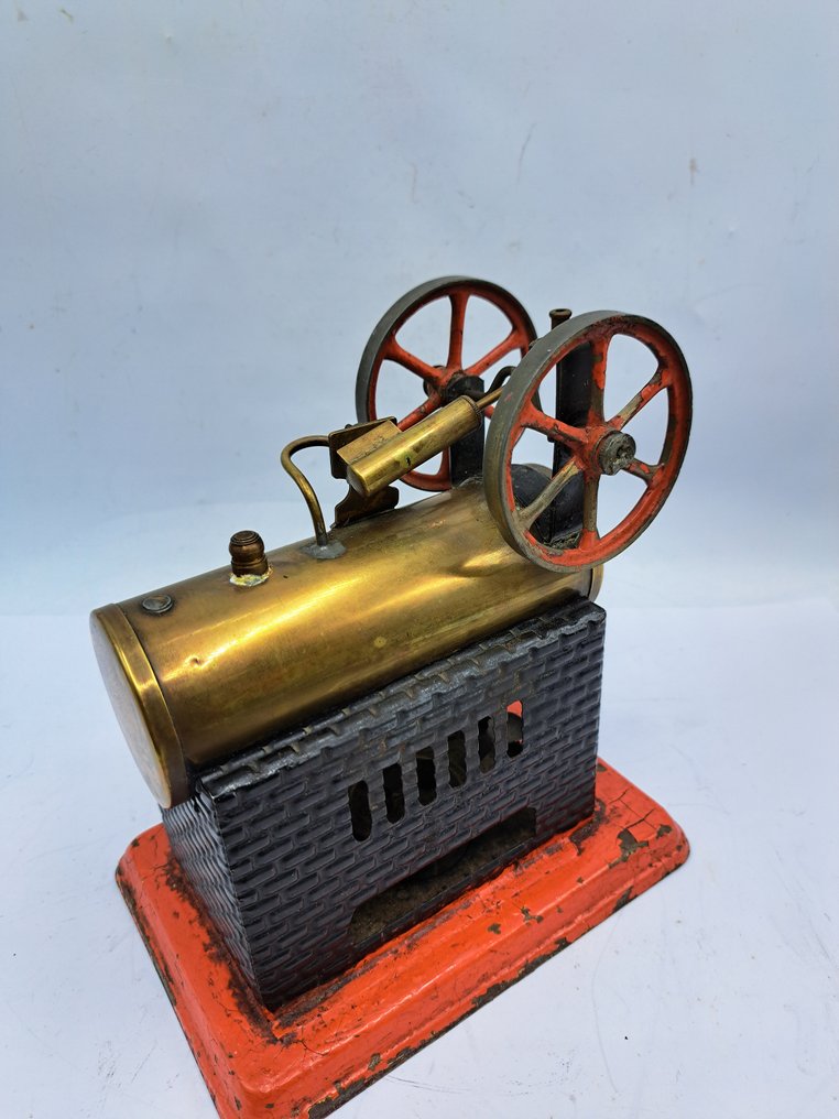 蒸汽机 - Gebrüder Bing - 黄铜, 铁 - 1920-1930 - 水平蒸汽机 #1.0