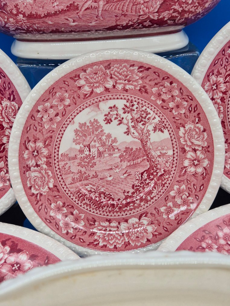 Service de table pour le dîner - Villeroy & Boch Mettlach – „Rusticana“ – Speiseservice im Mettlacher Kupferdruck, unterglasur - Porcelaine #4.3