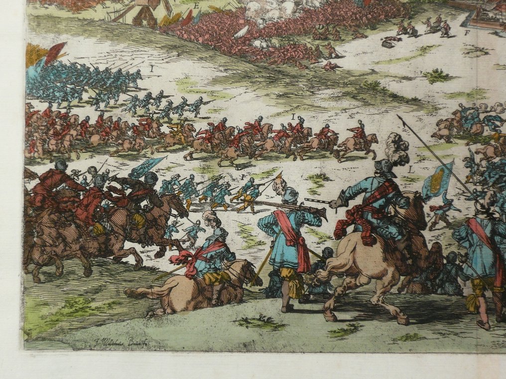 Belgio - Mons / Bergen; F. Strada / Francisci Corbelletti - Montium recuperatio Albano Gubernatore 1572 - 1621-1650 #4.3