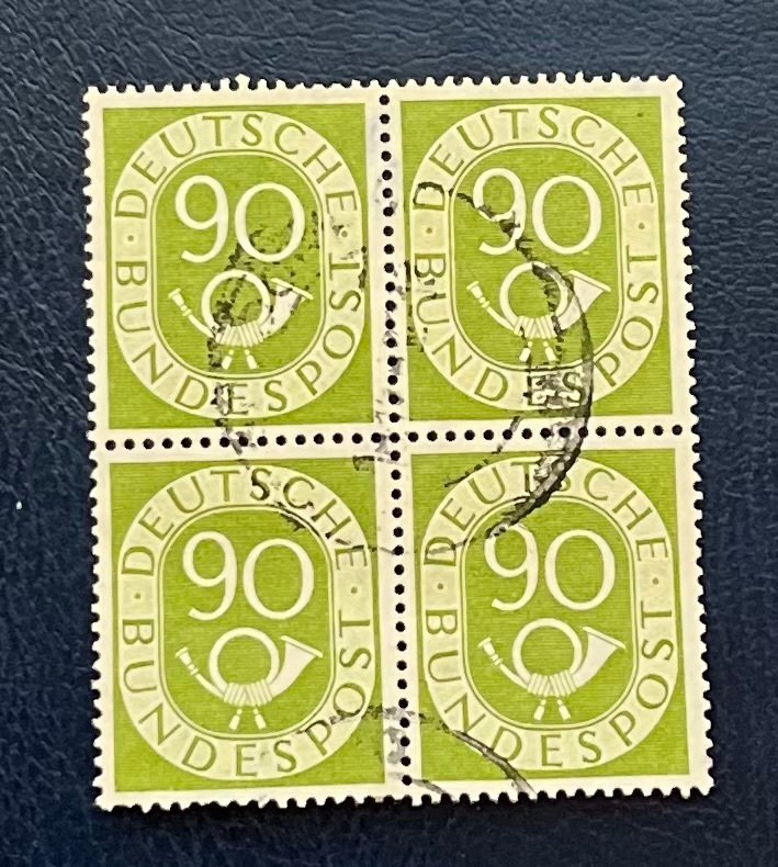 Germany, Federal Republic 1951 - in a block of 4 - Michel nr. 138 #1.0