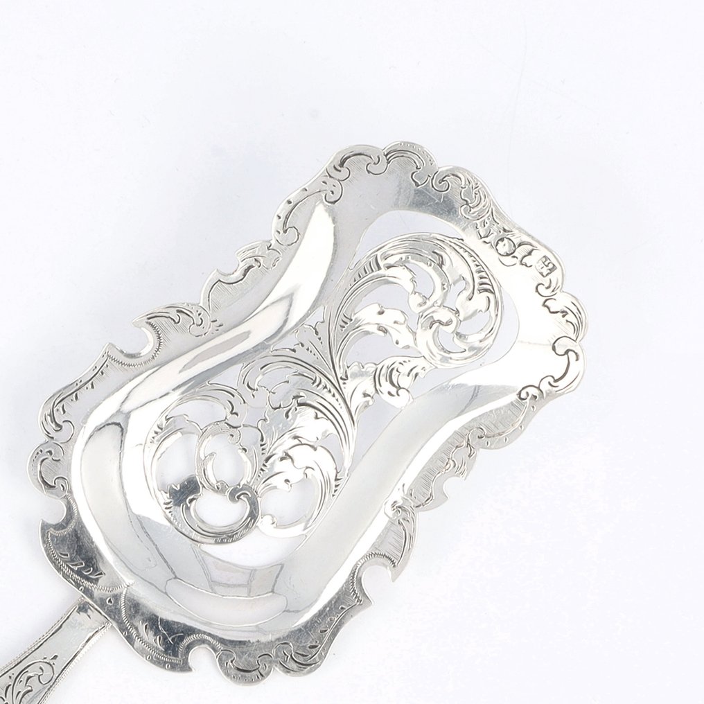 NO RESERVE - Melis (Johannes Antonius) & Hemelbach (Hendrikus) - Pasteischep - Serveur de gâteaux - Argent 833 - 1852 #2.1