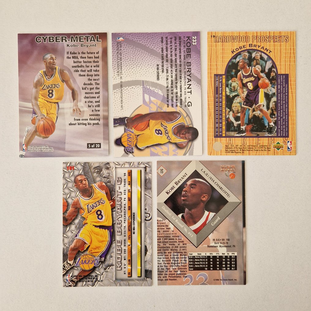 1996/97 Fleer-Upper Deck-UD3 Collection ROOKIE cards Draft 96 - Kobe Bryant - Allen Iverson - Steve Nash - Ray Allen - Stephon - 31 Card - Excellent (EX) #4.3