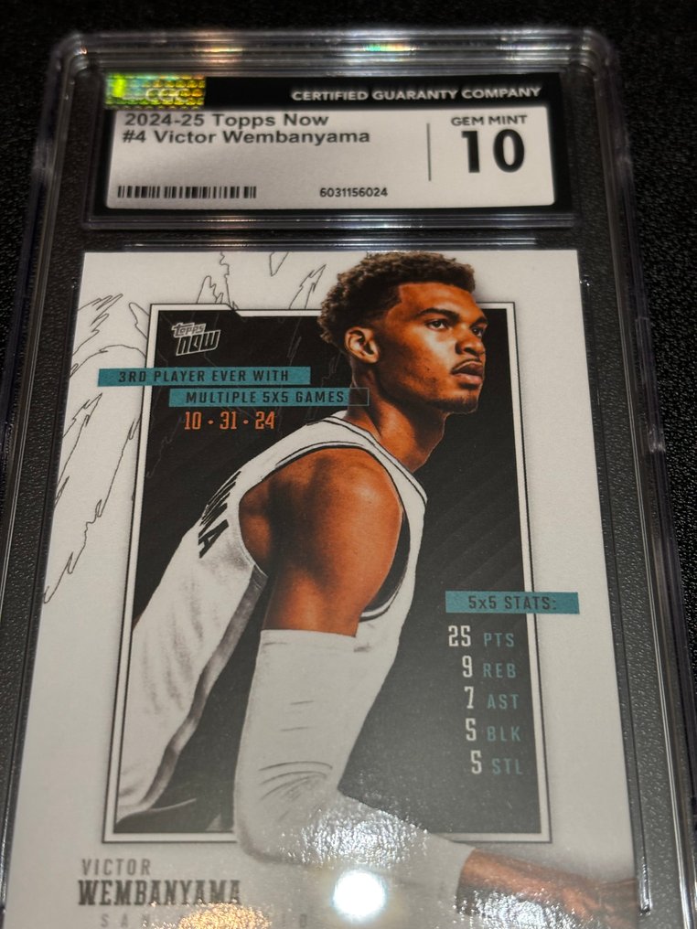2024/25 Topps Now Victor Wembanyama #4 序號卡, Graded card - CGC 10 - 1 Graded card #2.1