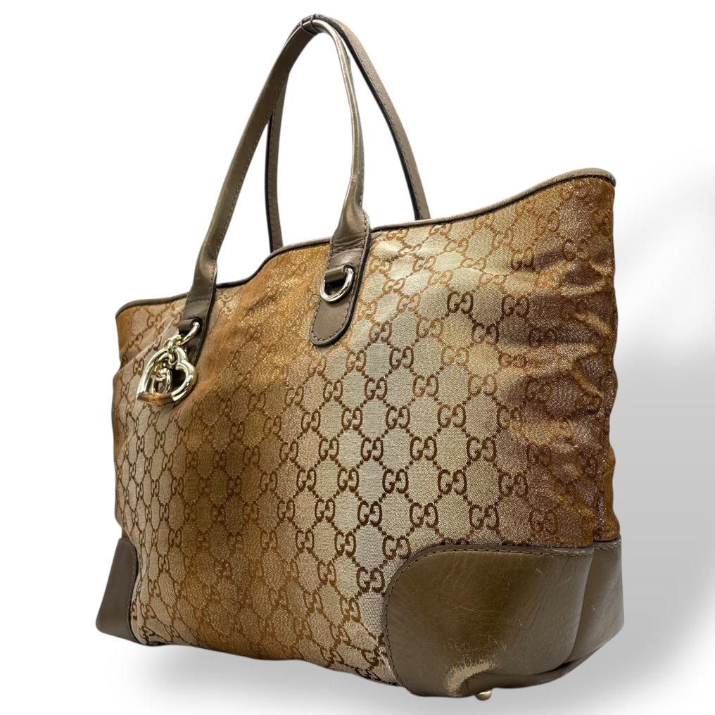 Gucci - Gucci GG Monogram Shimmer Canvas Shoulder Tote - Tote Bag #1.0