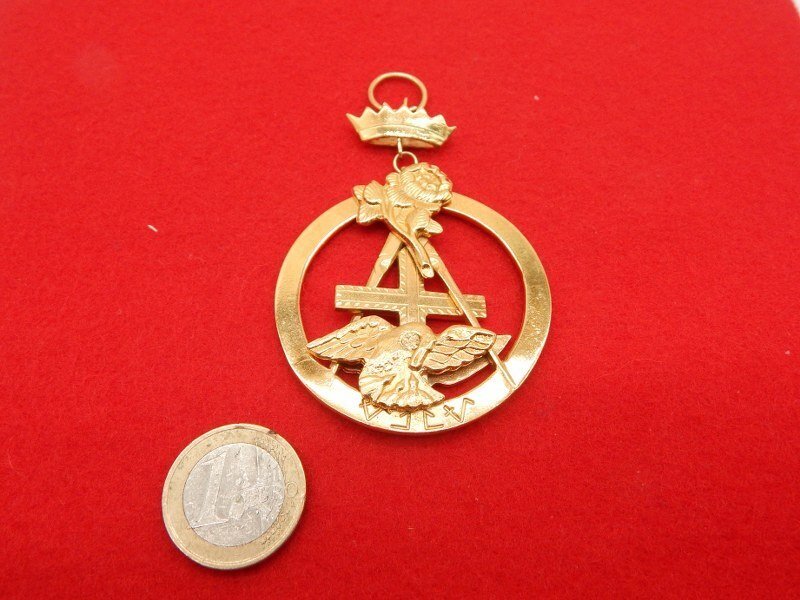 Unknown - Badge - franc maconnerie masonic large rose croix jewel - 20th - late #2.1