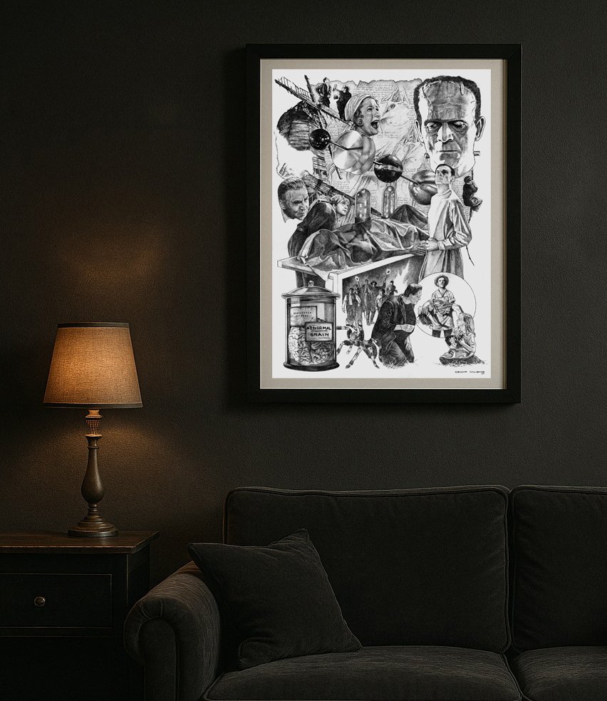 Oscar Garcia Calibos - Frankenstein - FRANKENSTEIN - Shadows of creation - Gicleé - 81/100 #2.1