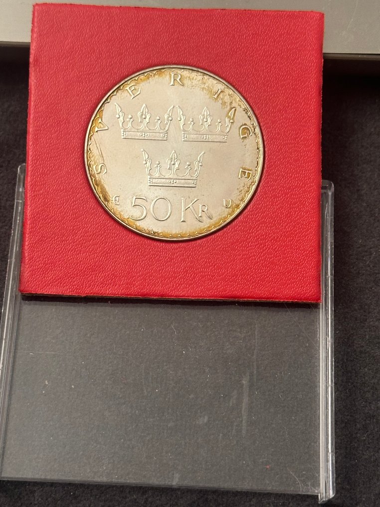 Σουηδία. Carl XVI Gustaf. 50 Kronor 1975 / Constitutional Reform (χωρίς τιμή ασφαλείας) #3.2